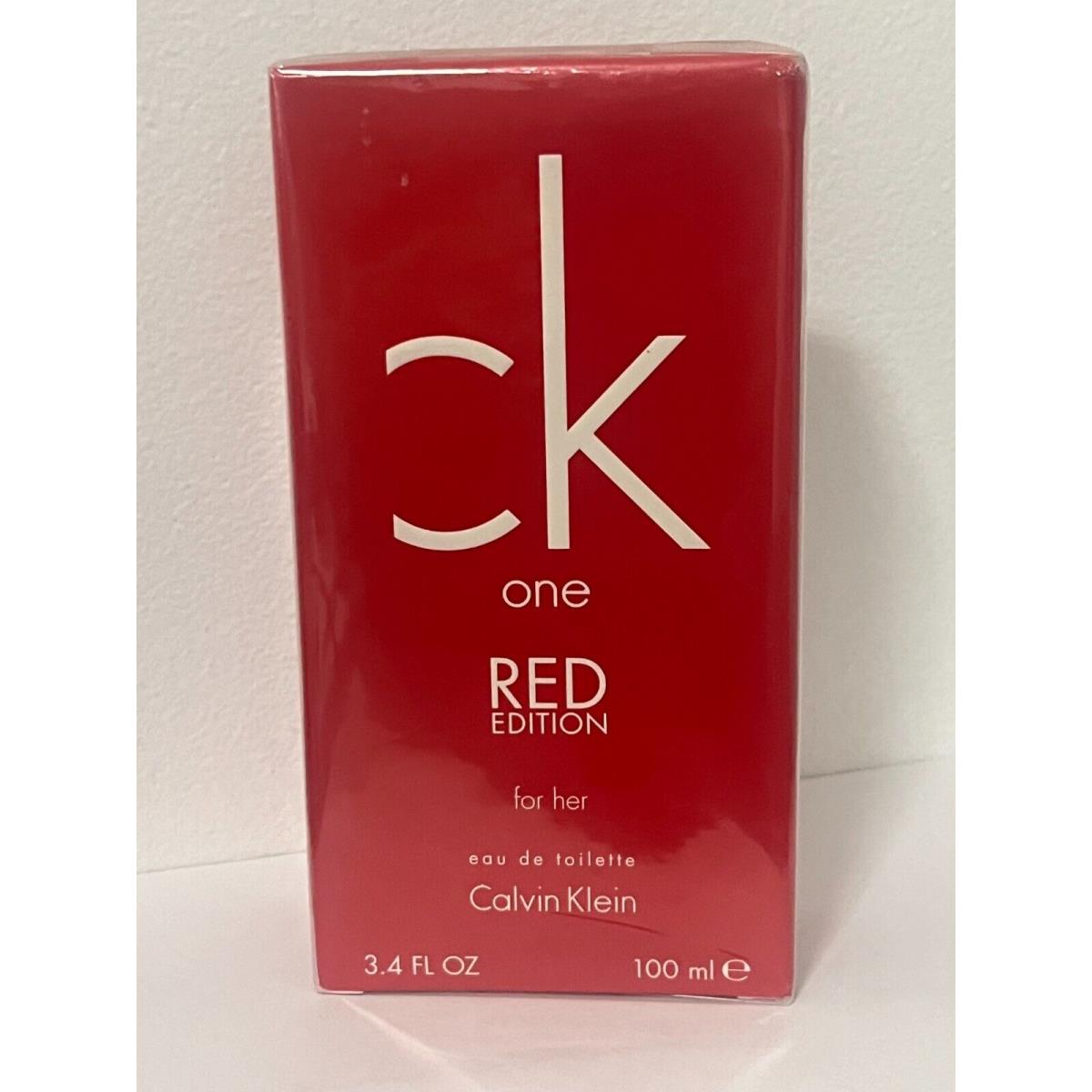 CK One Red Edition by Calvin Klein 3.4 oz 100 ml Eau de Toilette Spray Women