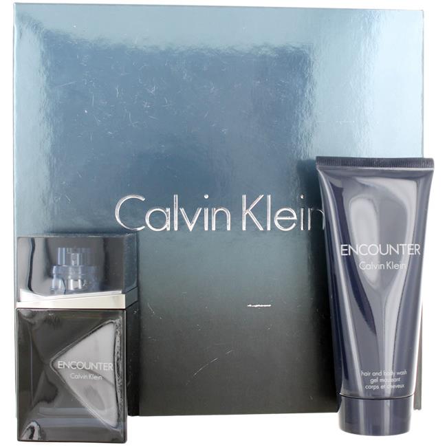 Encounter By Calvin Klein For Men Set: Edt Spray 1.7oz +hair and Body Wash 3.4oz