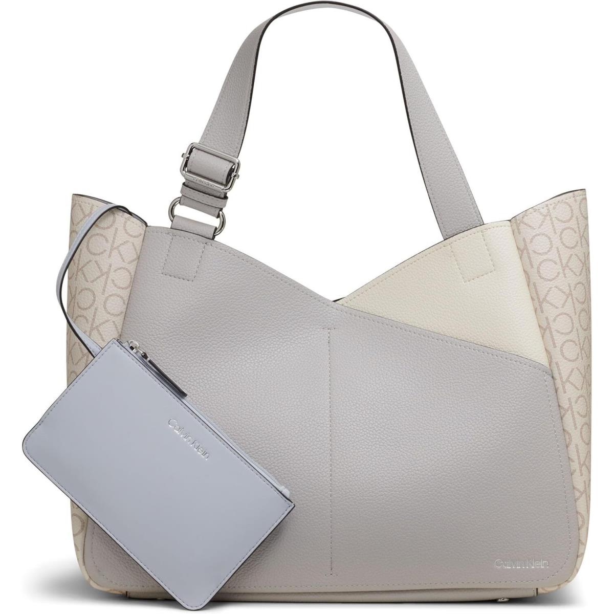 Calvin Klein Zoe Tote One Size Dove/white/vanilla/khaki