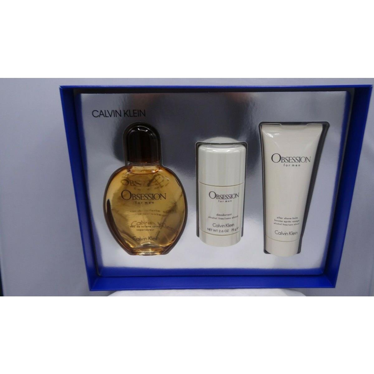 Obsession by Calvin Klein 3 Piece Gift Set For Men