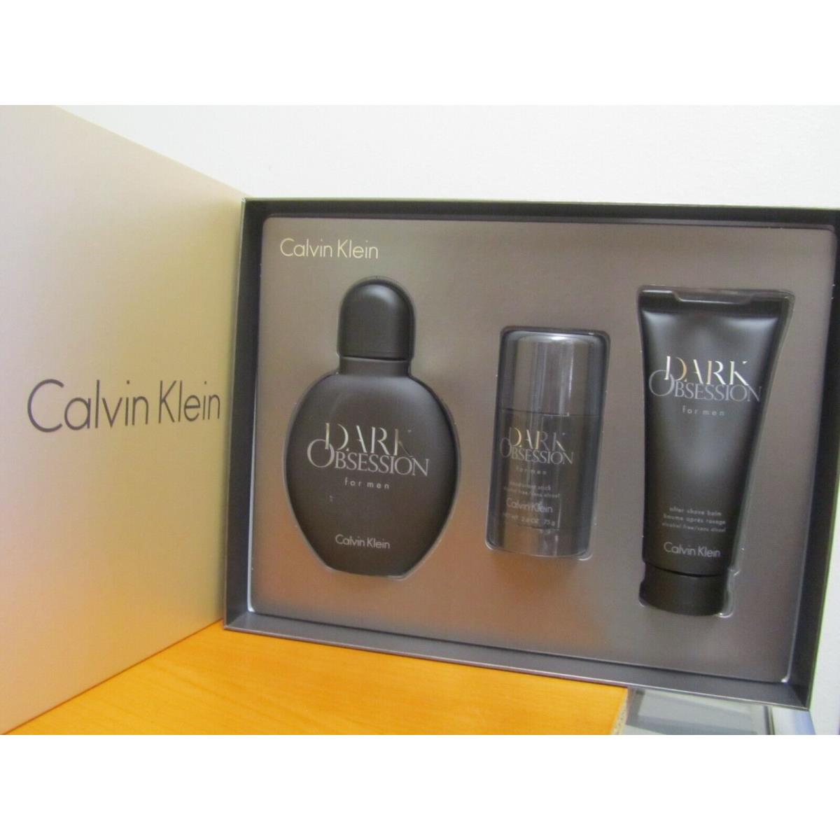 Dark Obsession By Calvin Klein Men Gift Set 4.2 oz Edt Spray Gift Set