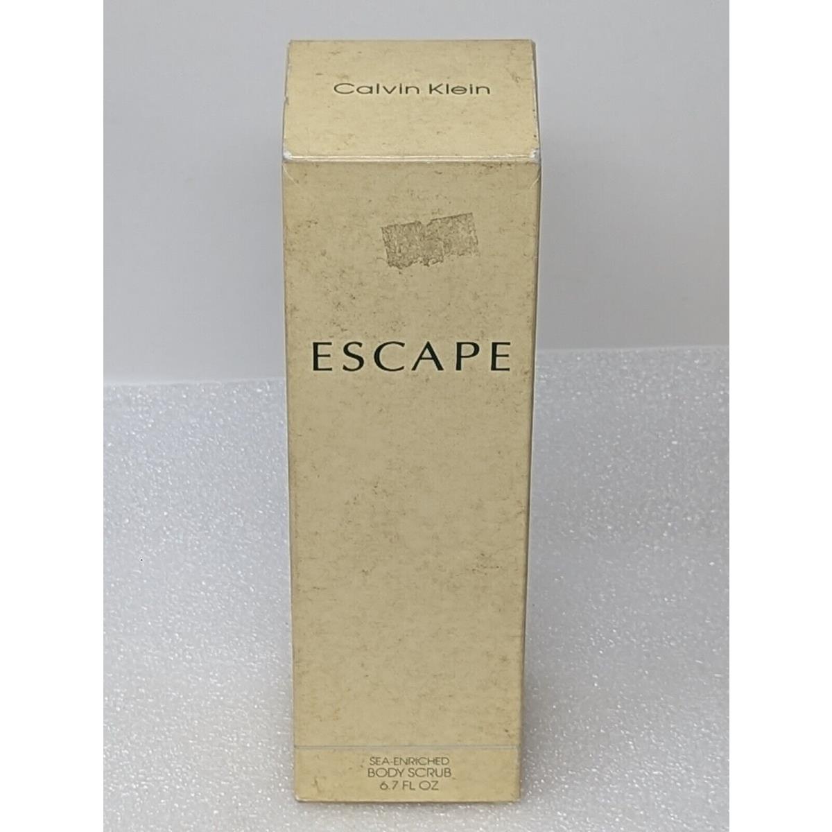 Calvin Klein Escape Sea-enriched Body Scrub 6.7 oz Rare Vintage