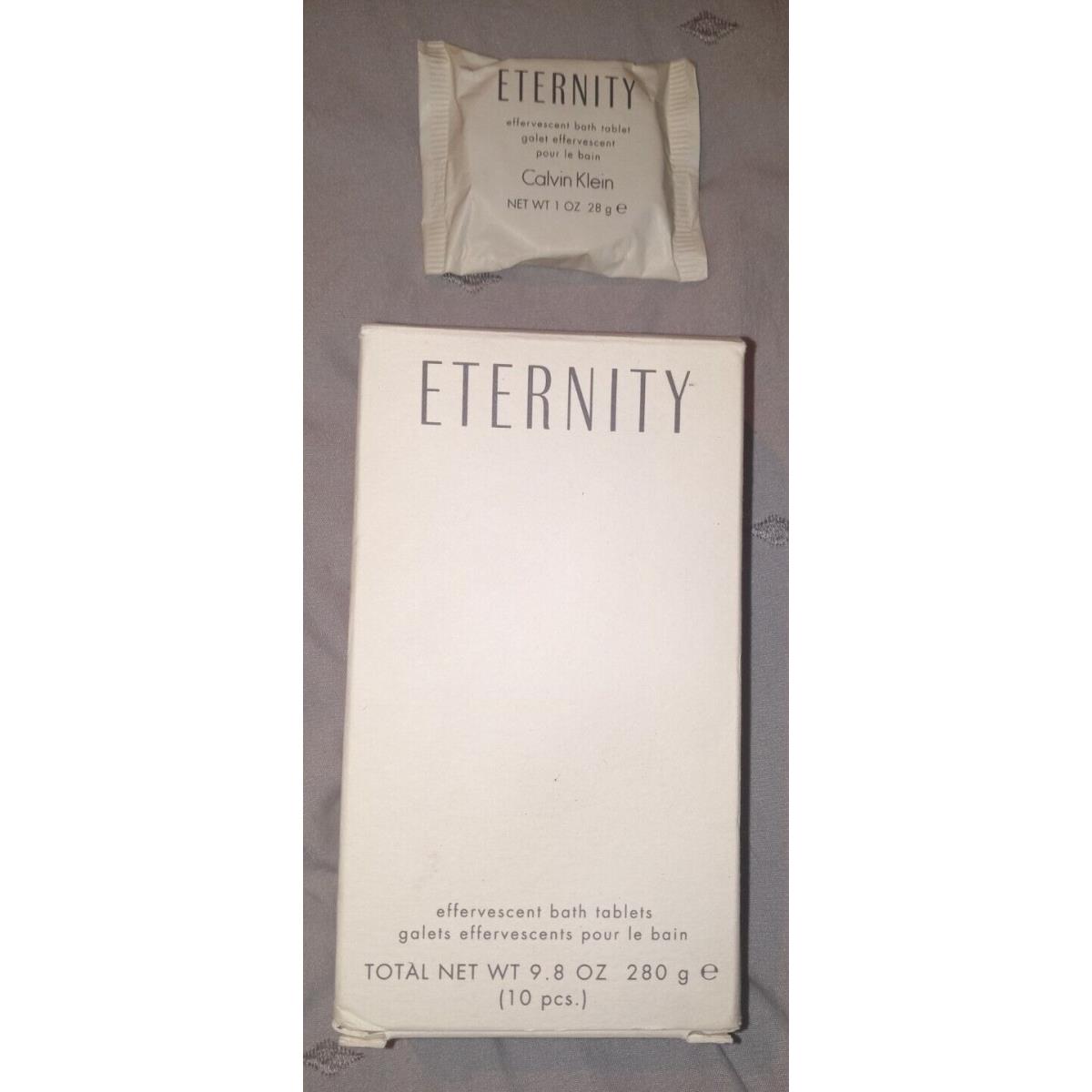 New/vtg Calvin Klein Eternity Rare Effervescent Bath Tablets Qty 10 Smells Good