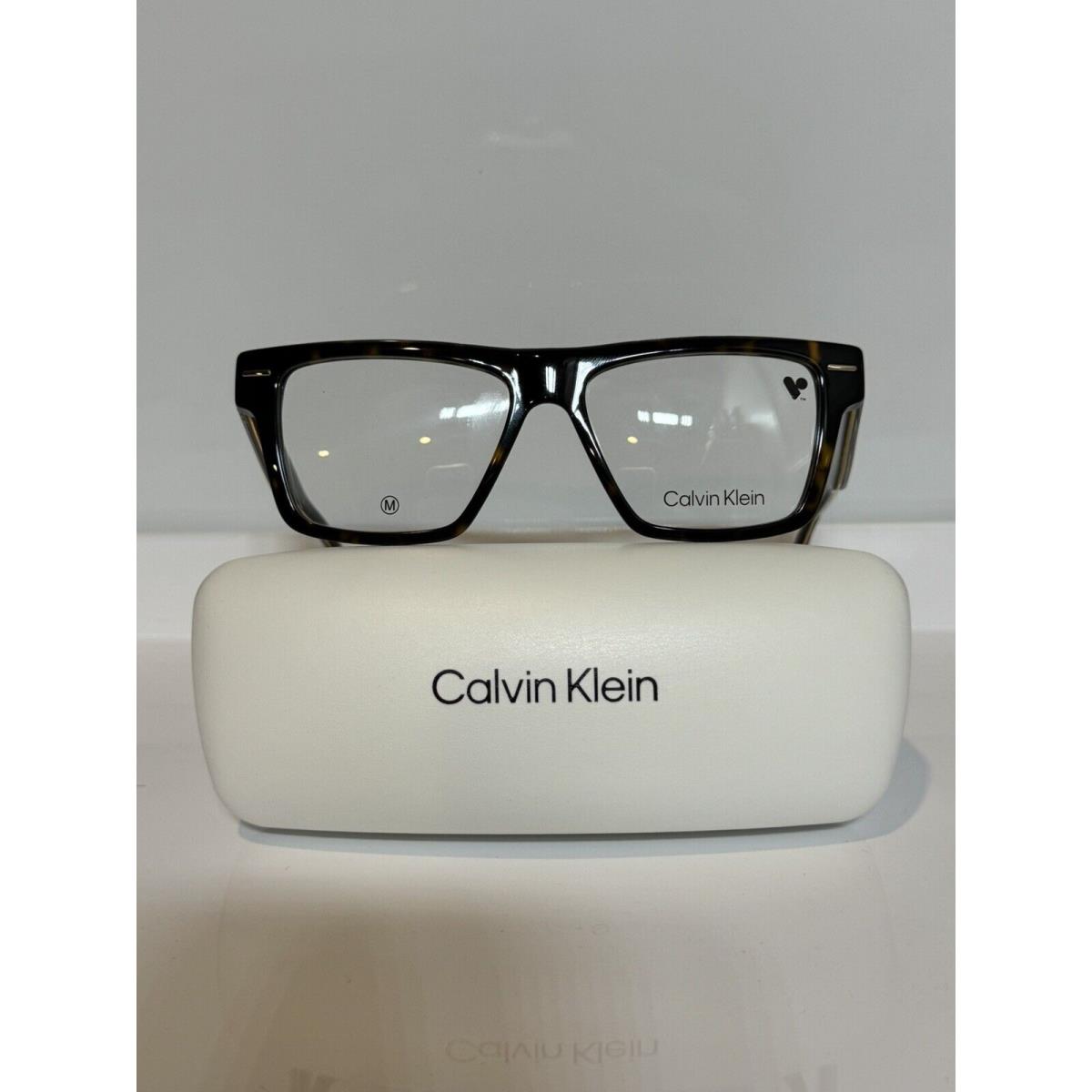 Calvin Klein 23522 235 Tortoise Bold Acetate Unisex Eyeglasses 53mm