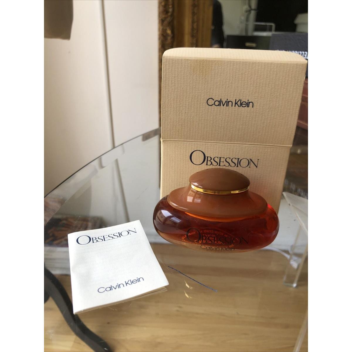 Obsession Cologne For Women by Calvin Klein 1.7 FL OZ Splash . Vintage