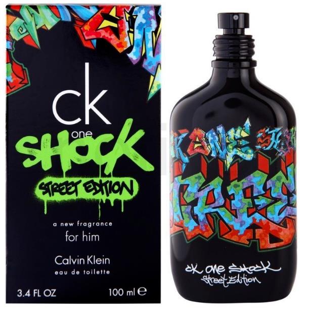 Ck One Shock Street Edition Him Calvin Klein 3.4oz /100ml Edt Spray