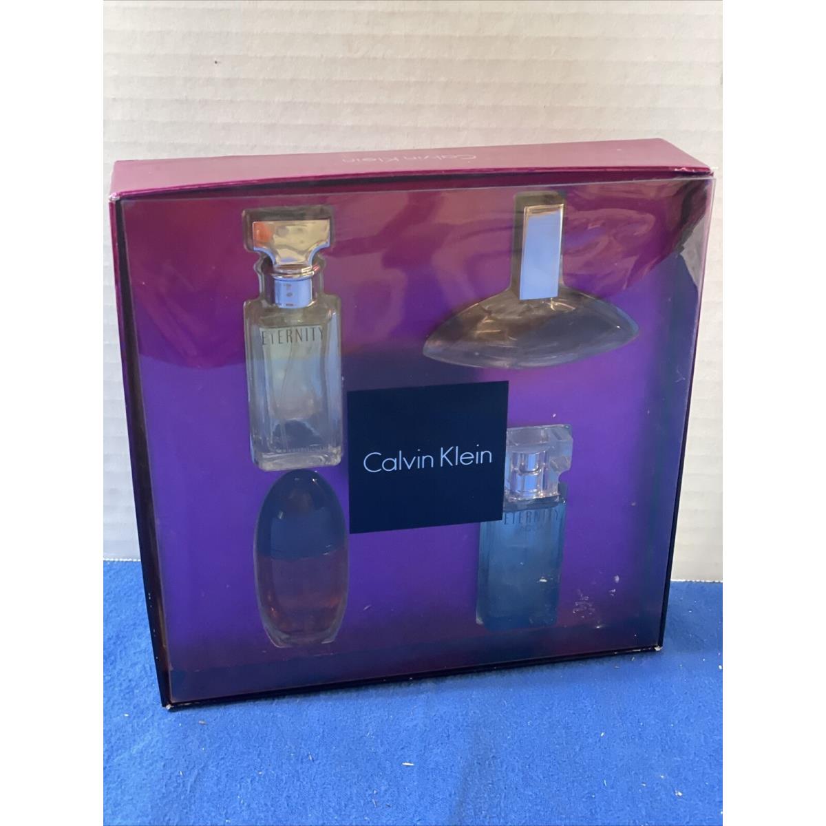 Calvin Klein Eternity Aqua Obsession Euphoria 15ml Bottles Gift Set 4 Parfum