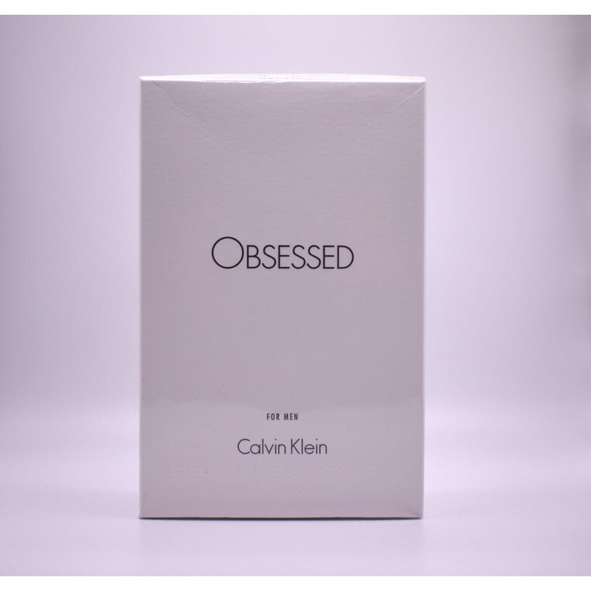 Calvin Klein Obsessed Eau De Toilette Edt 4.0 FL OZ 125 ML For Men