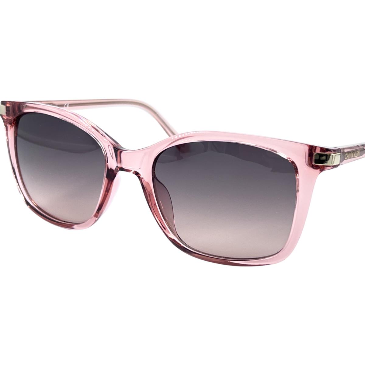 Calvin Klein CK19527S Women`s Plastic Sunglass 680 Crystal Blush 54-19 W/case