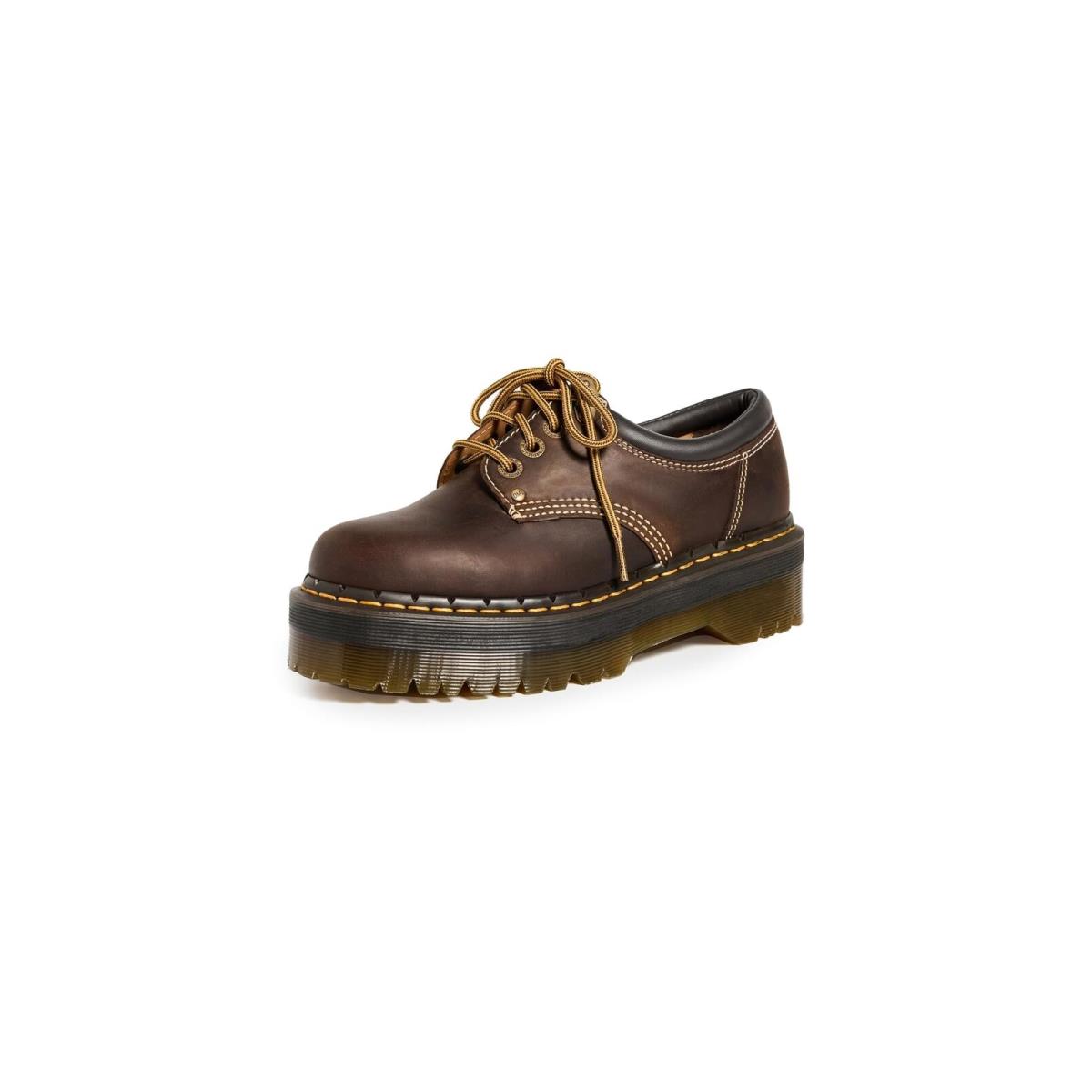 Dr Martens i Quad Arc Dark Brown Crazy Horse Dark Brown Pu - Polyurethane