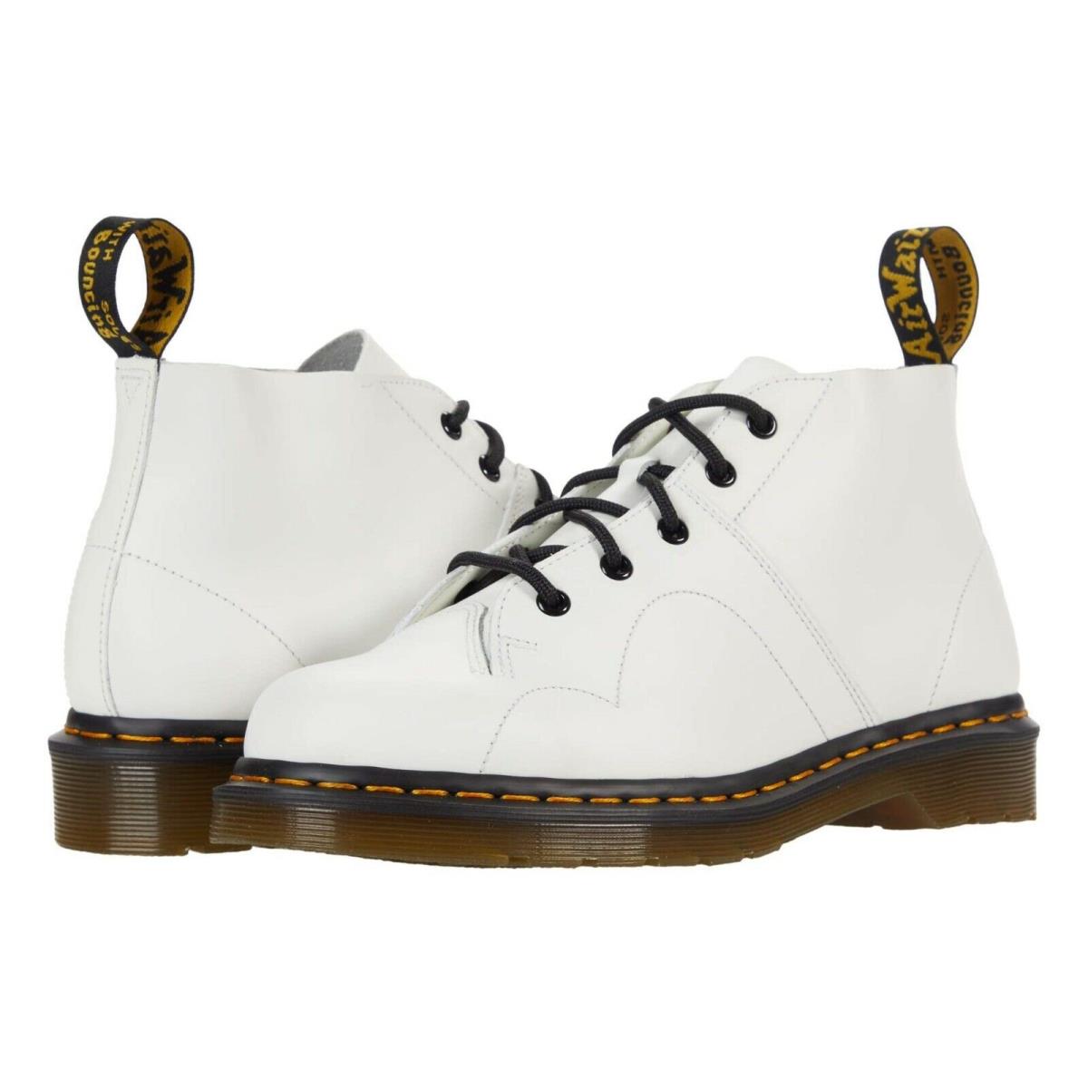 Men`s Shoes Dr. Martens Church Lace Up Leather Monkey Boots 26741100 White