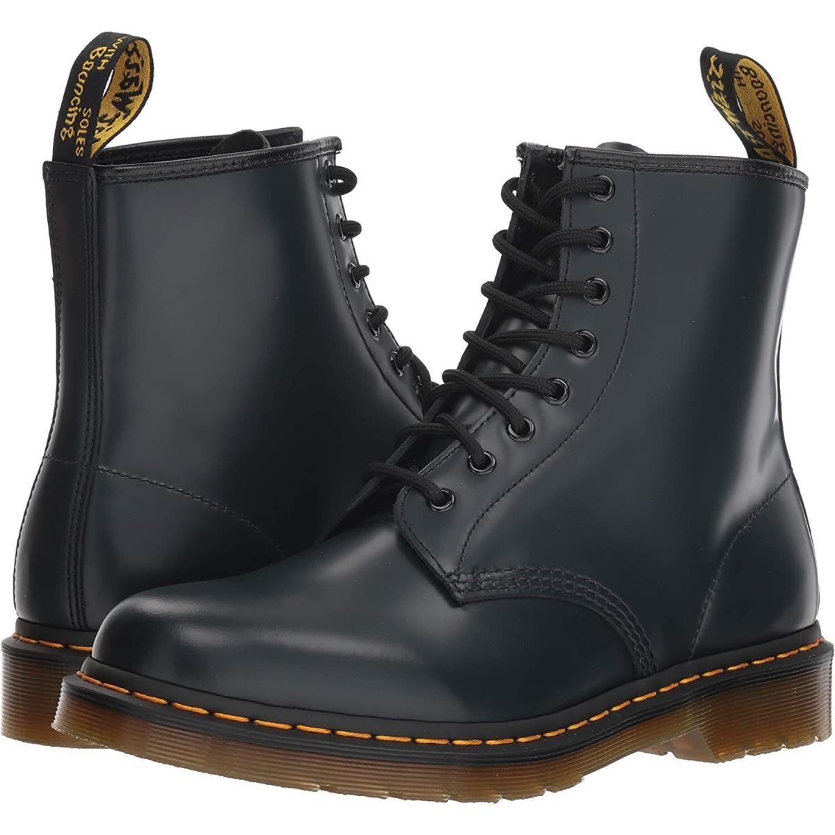 Unisex Shoes Dr. Martens 1460 8 Eye Leather Boots 11822411 Navy Smooth - Blue