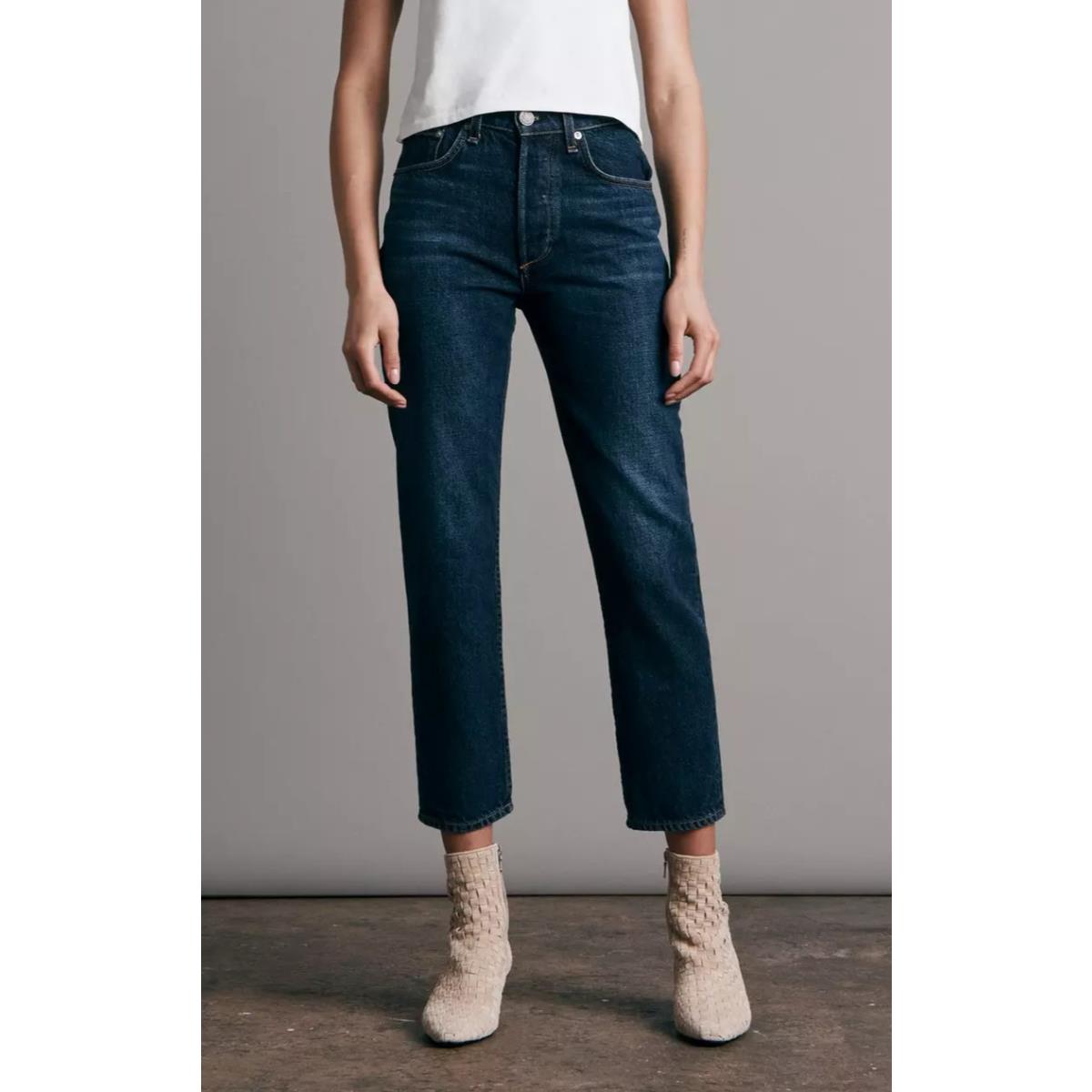 Rag Bone Nina High-rise Cigarette Cambria Dark Wash Size 24