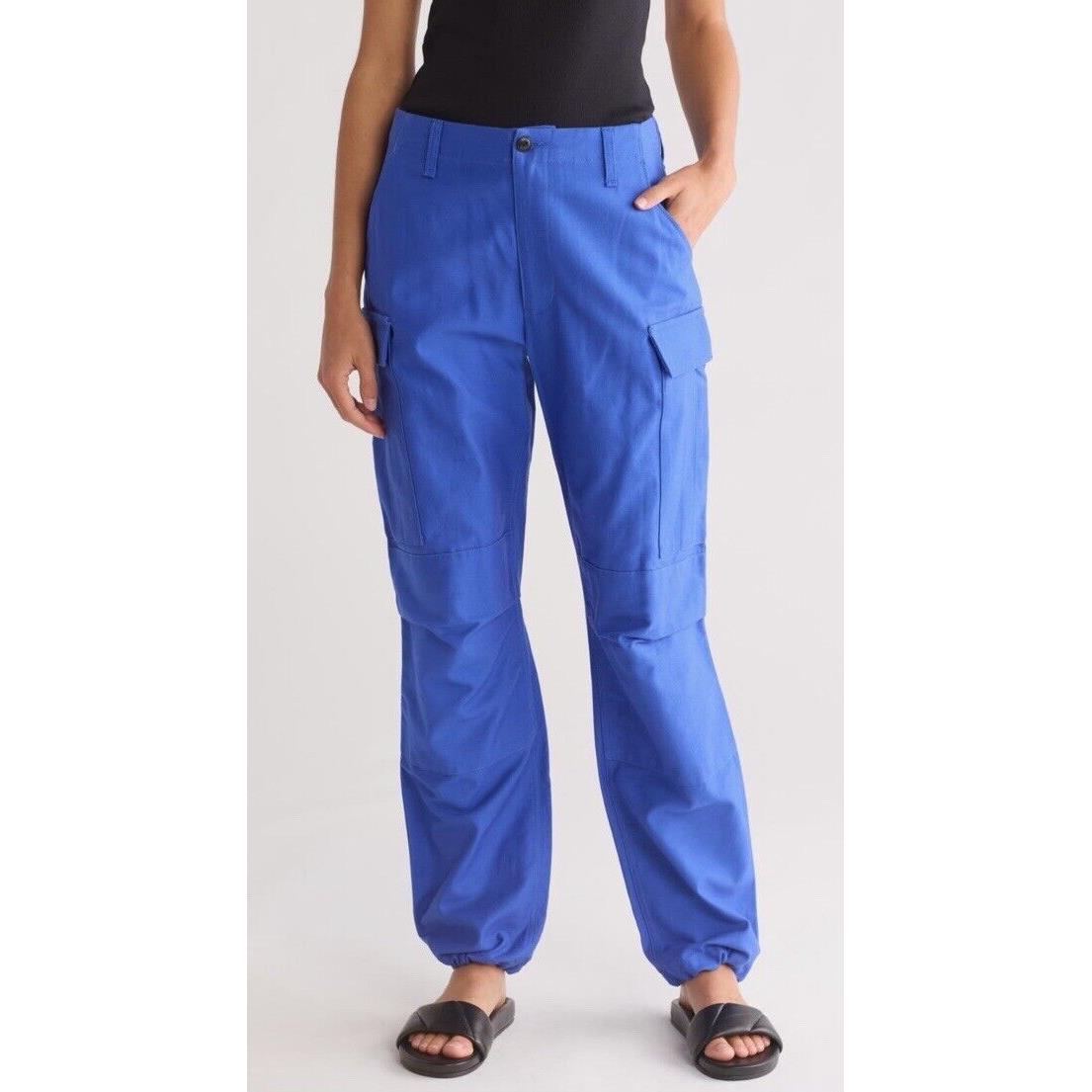 Rag Bone Sands Cargo Pant Size 8 Bright Blue Cotton Twill Jogger Pants