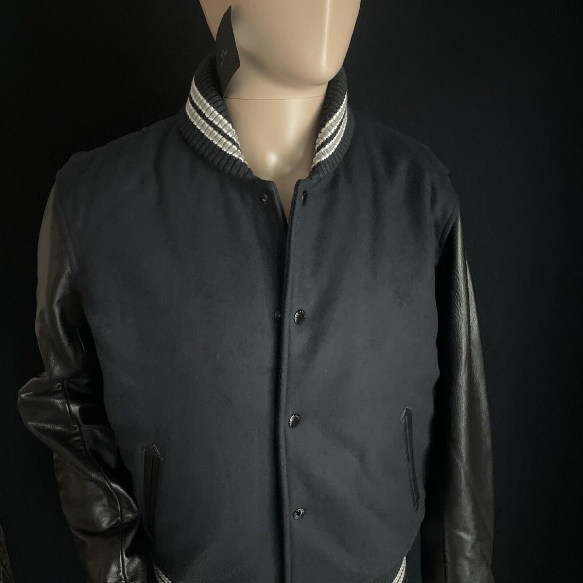 Rag Bone Men s M Leather Jacket Retail Fabric Made In Italy