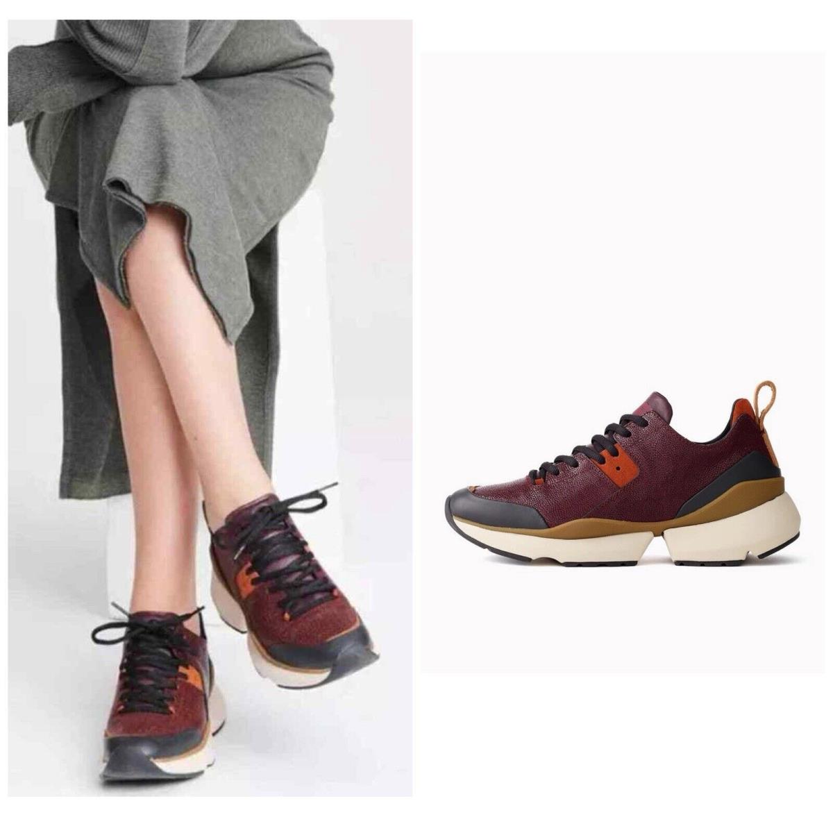 Rag Bone Manston Runner In Merlot Size:37 US 7