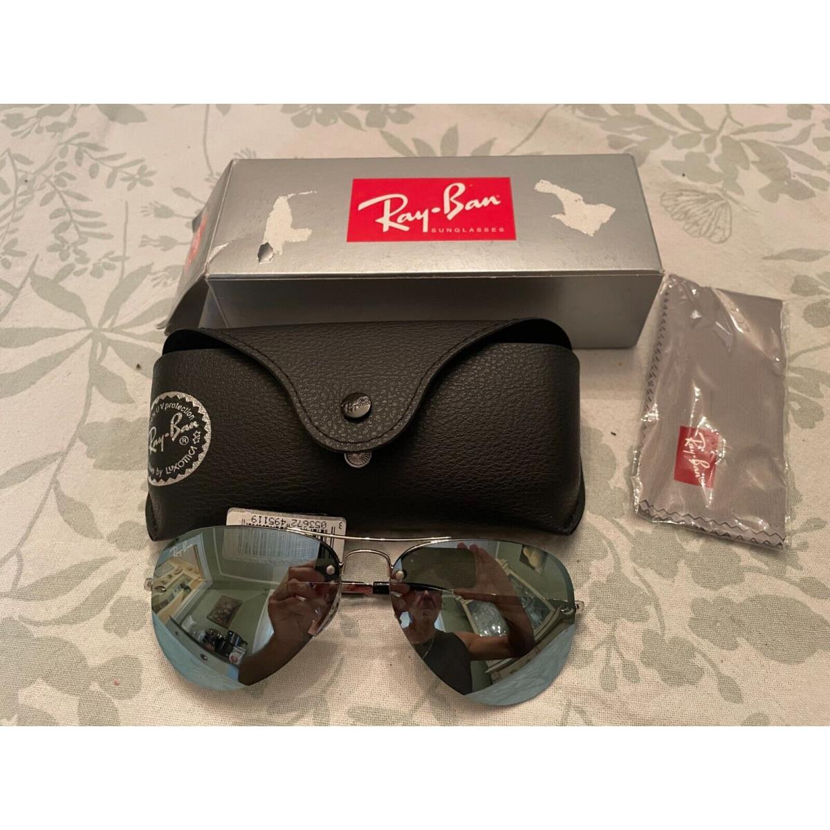 Ray-ban Highstreet RB3449 59mm Aviator Mirror Sunglasses