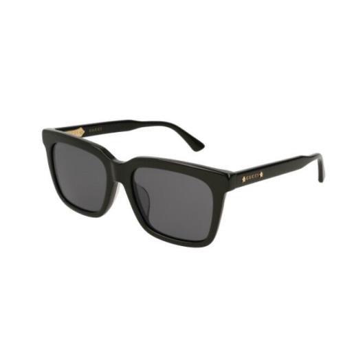 Gucci GG0267SA 001 Black/grey Rectangular Men`s Sunglasses