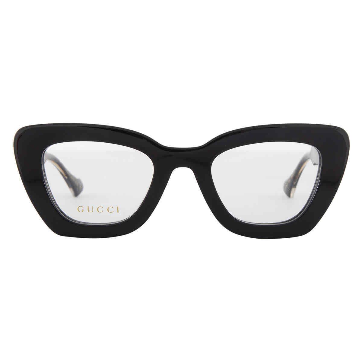 Gucci Demo Cat Eye Ladies Eyeglasses GG1555O 001 50 GG1555O 001 50