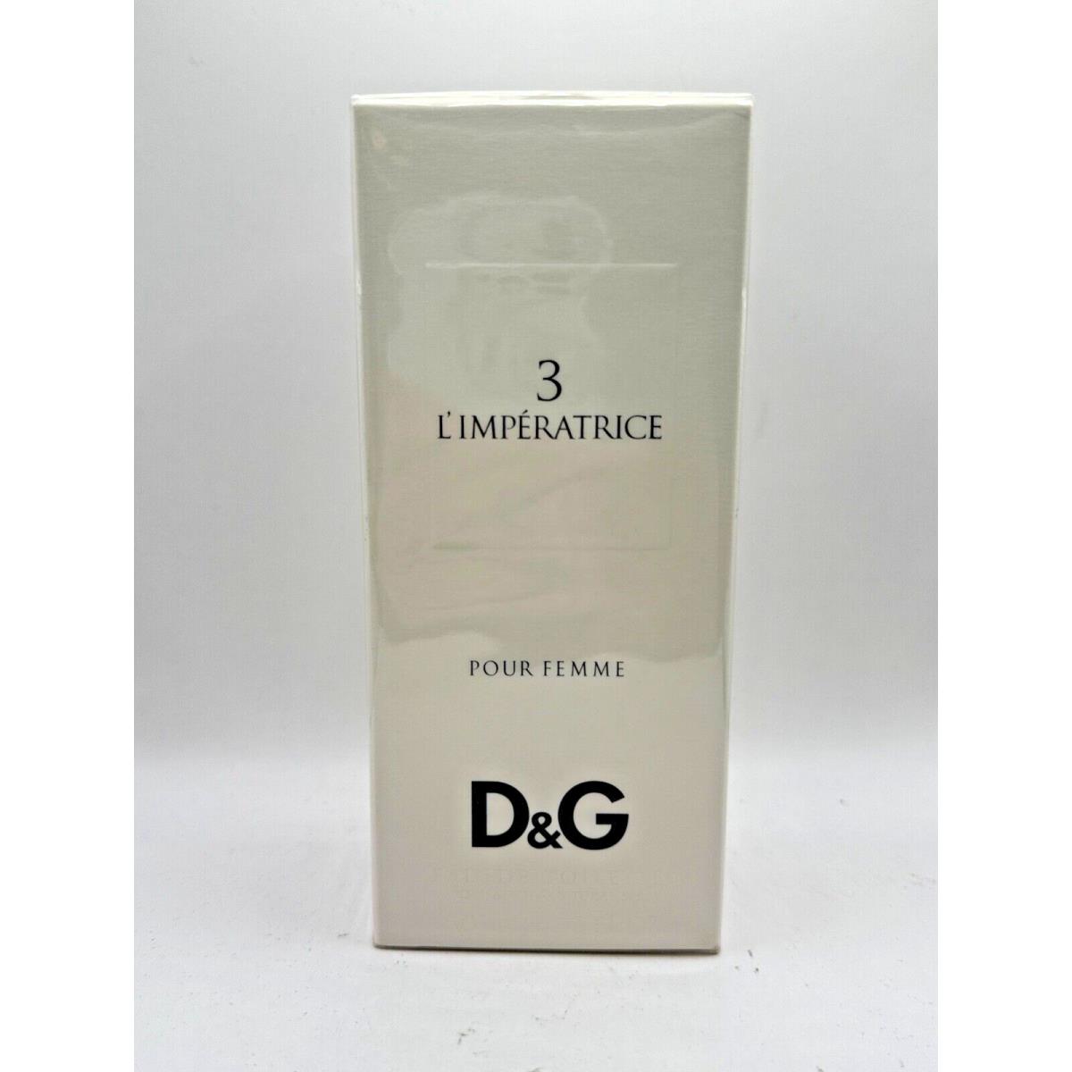 Dolce Gabbana 3 L`imperatrice BY D G 100ML Edt Spray