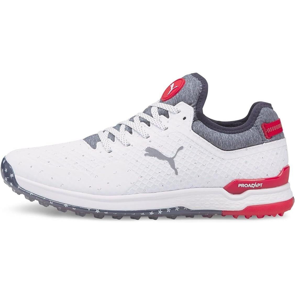 Puma Proadapt Alphacat Love Men`s Golf Shoes - Puma White Puma Silver