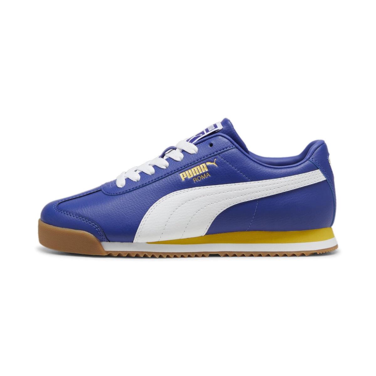 Puma Men`s Roma Sneaker -standard-lapis Lazuli-fresh Pear - 24-standard-lapis Lazuli-fresh Pear