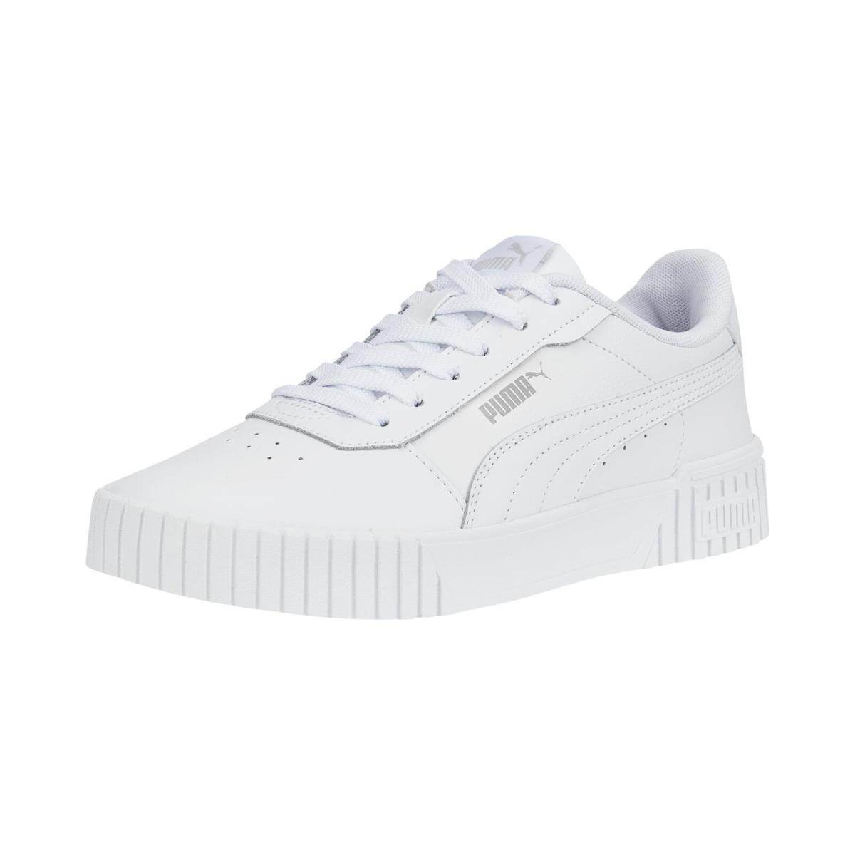 Puma Womens Carina Sneaker Puma Womens White-puma Womens White-puma Womens - Puma White-puma White-puma Silver