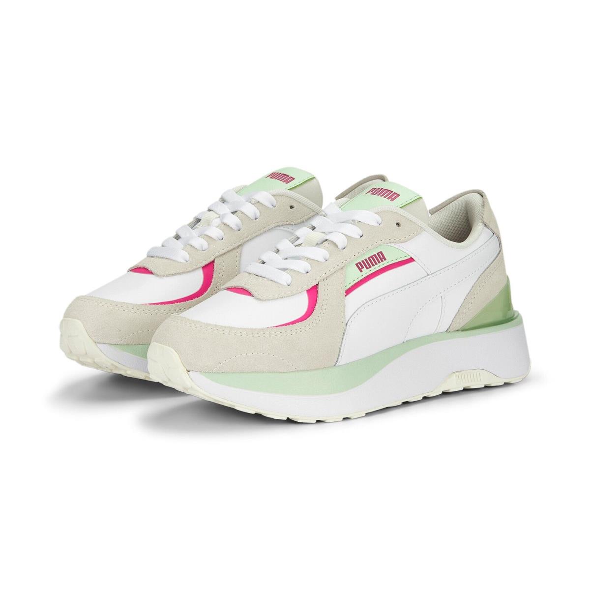 389925-01 Womens Puma Cruise Rider NU Brighter Days - Puma White-Warm White