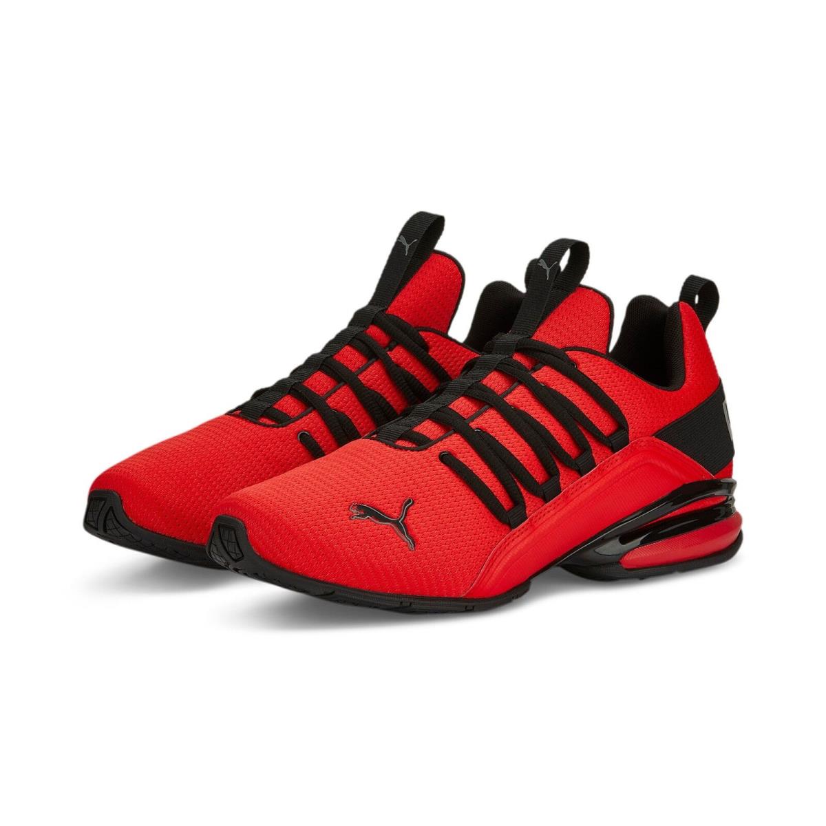 378554-02 Mens Puma Axelion Logo Pack - Red