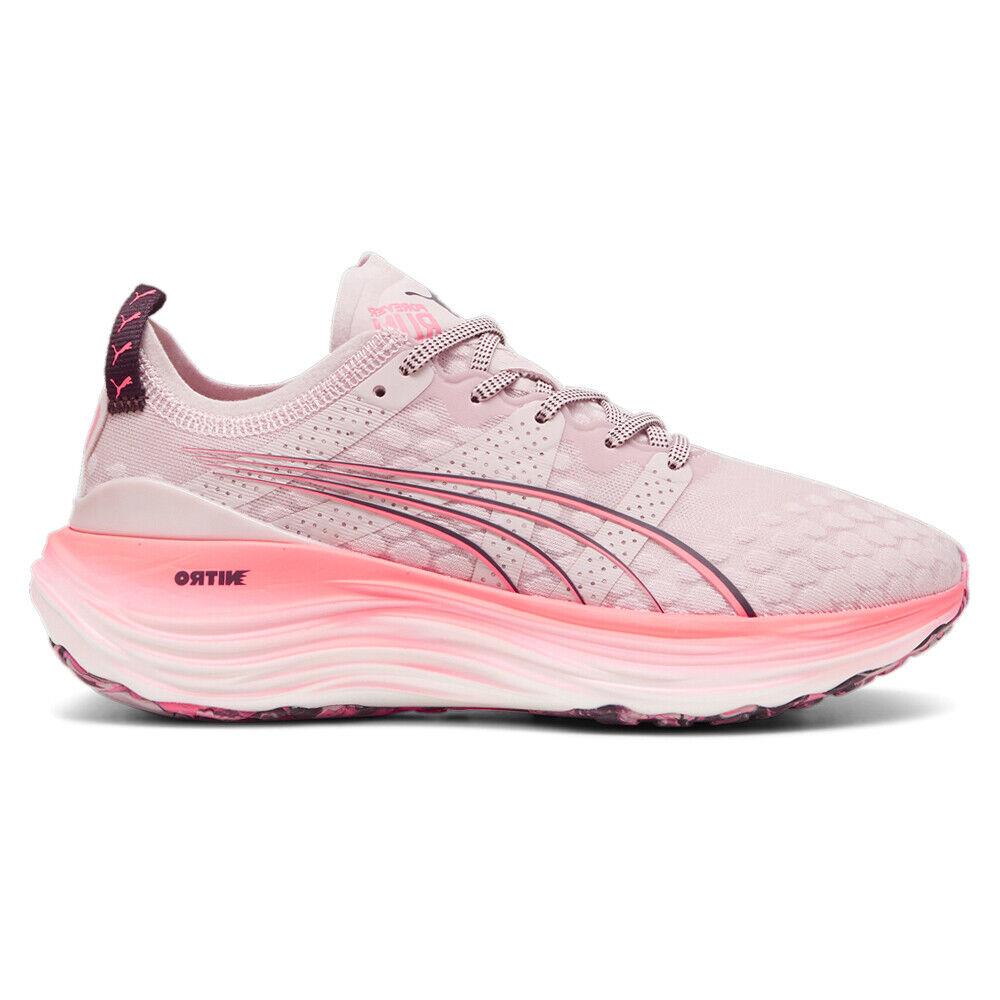 Puma Foreverrun Nitro Hypnotic Rush Running Womens Pink Sneakers Casual Shoes - Pink