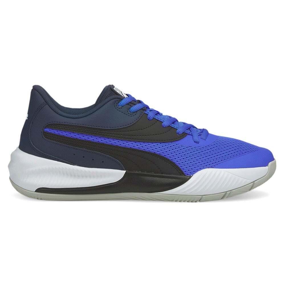 Puma Triple Basketball Mens Blue Sneakers Athletic Shoes 195217-05 - Blue