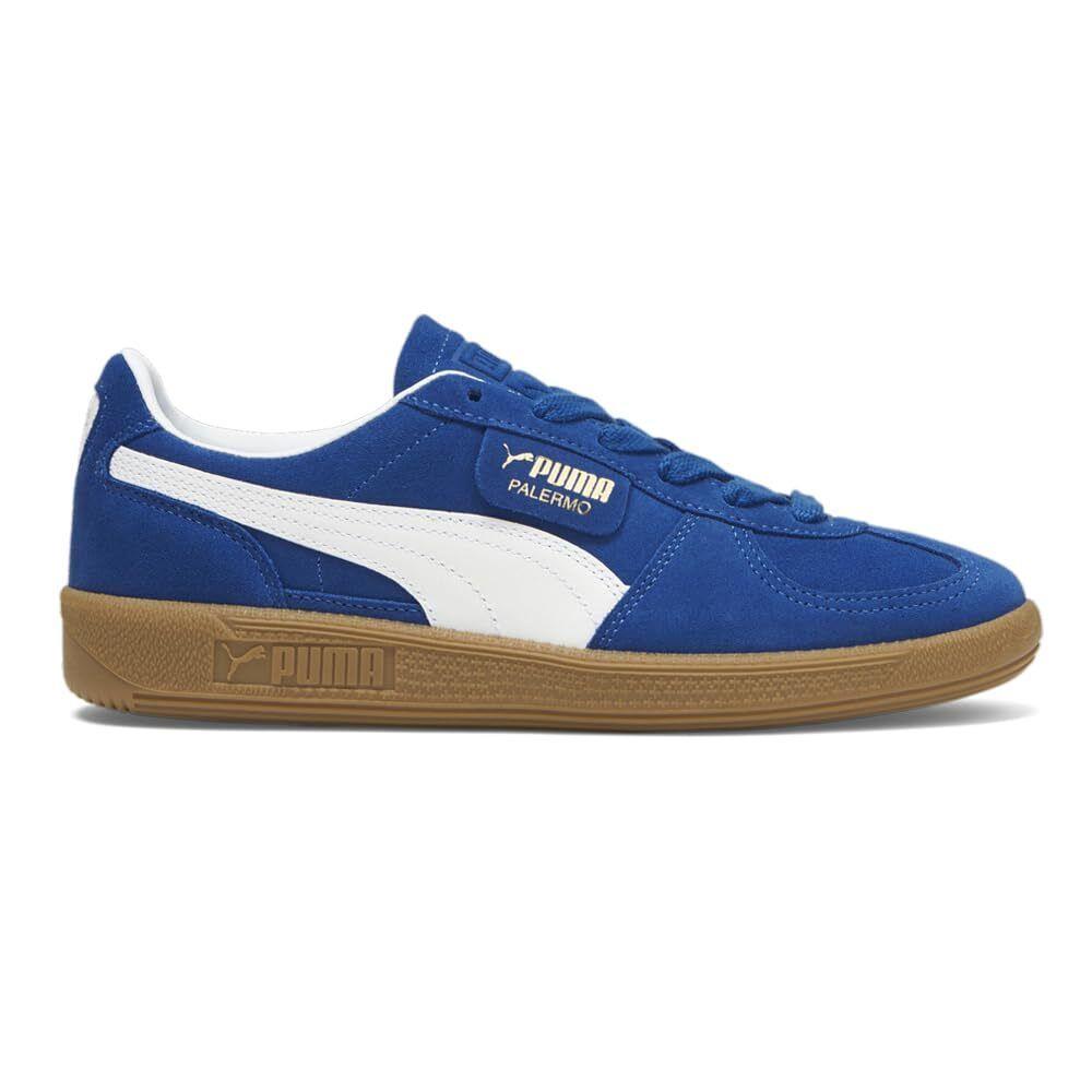 Puma Womens Palermo Lace Up Sneakers Shoes Casual - Blue - Blue