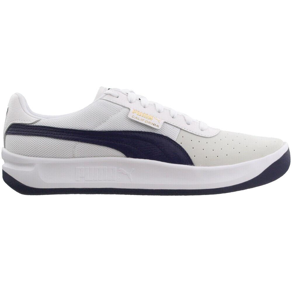 Puma California Lace Up Mens White Sneakers Casual Shoes 366608-05 - White