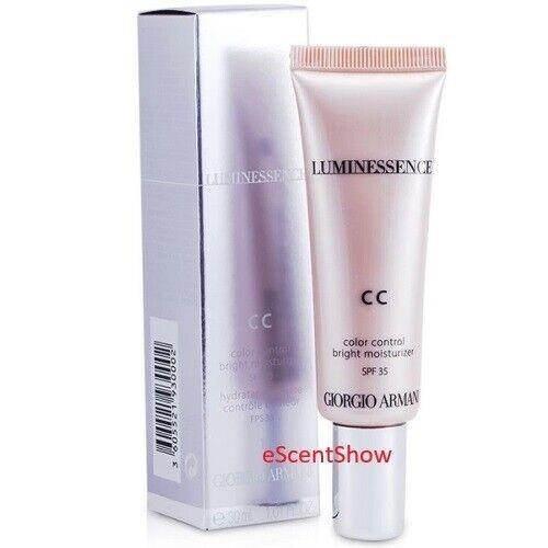 Giorgio Armani Luminessence CC Color Control Bright Moisturizer 1.01 OZ