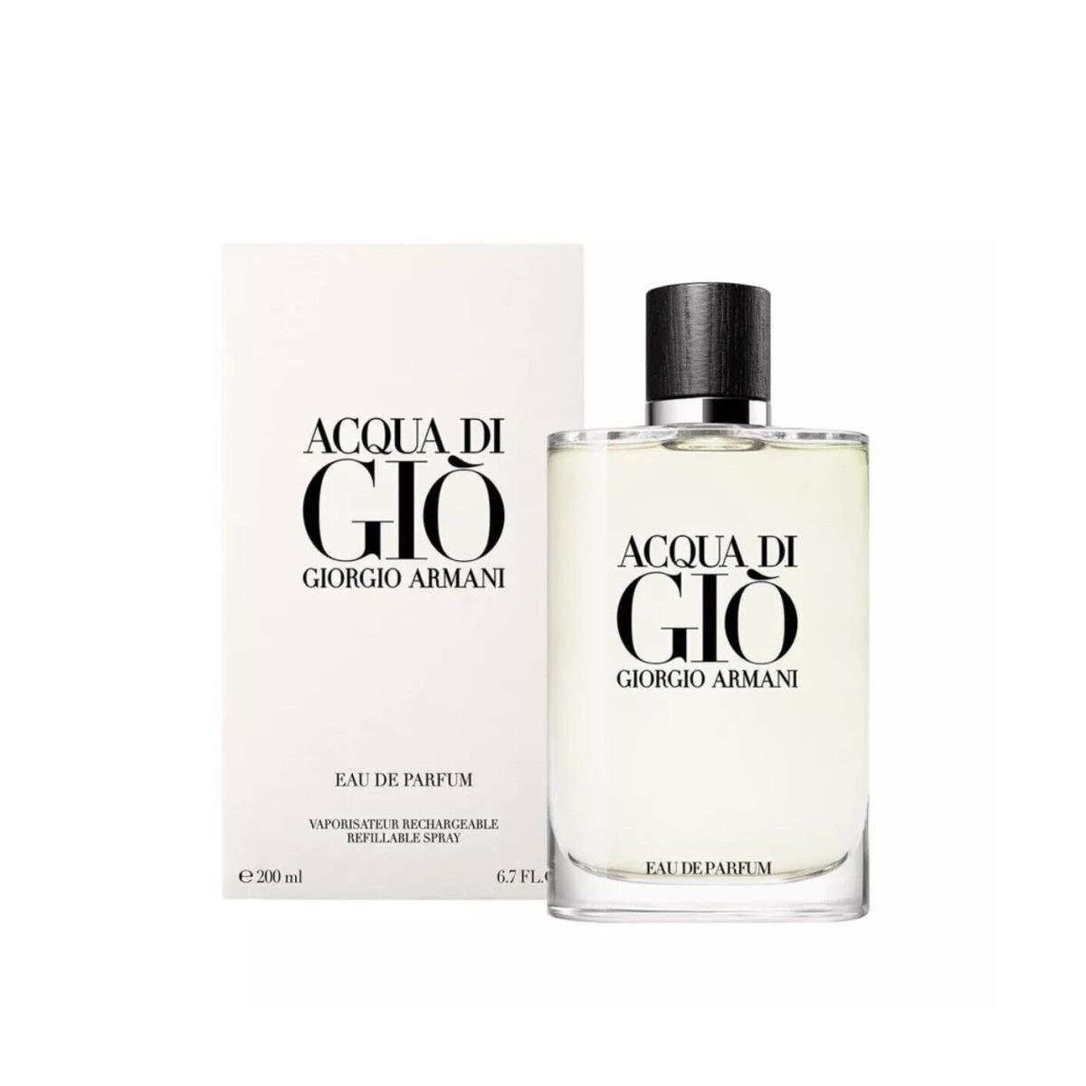 Acqua Di Gio by Giorgio Armani Eau de Parfum Edp Spray For Men 6.7 oz No Cello