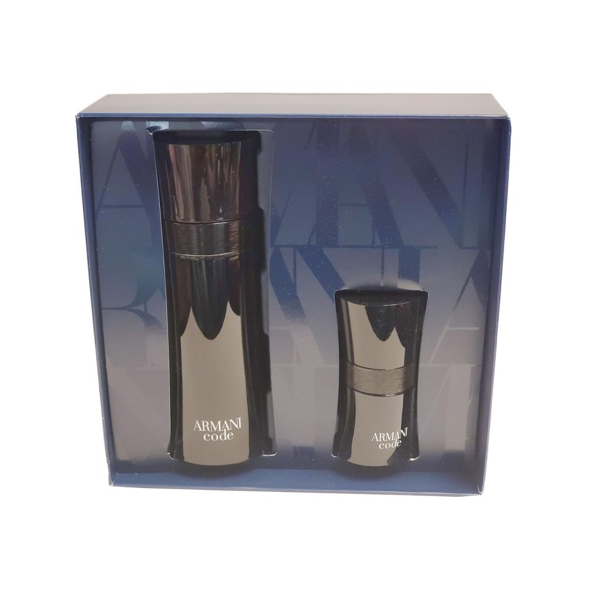 Armani Code Men 2PC Set 6.7OZ Edt Spray + 1.0OZ Edt Spray