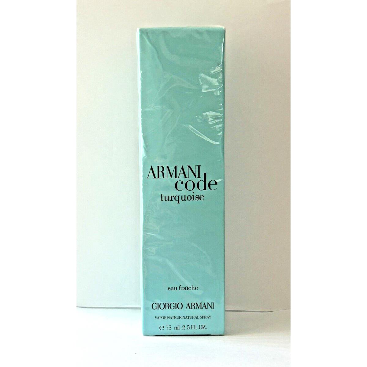 Armani Code Turquoise Giorgio Armani Eau Fraiche 2.5 oz/75ml Spray