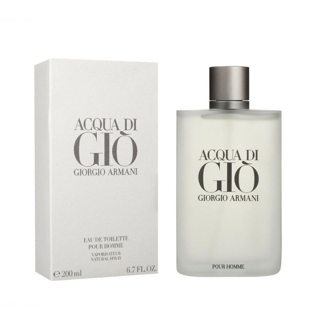 Acqua Di Gio by Giorgio Armani Eau De Toilette For Men 6.7oz Box