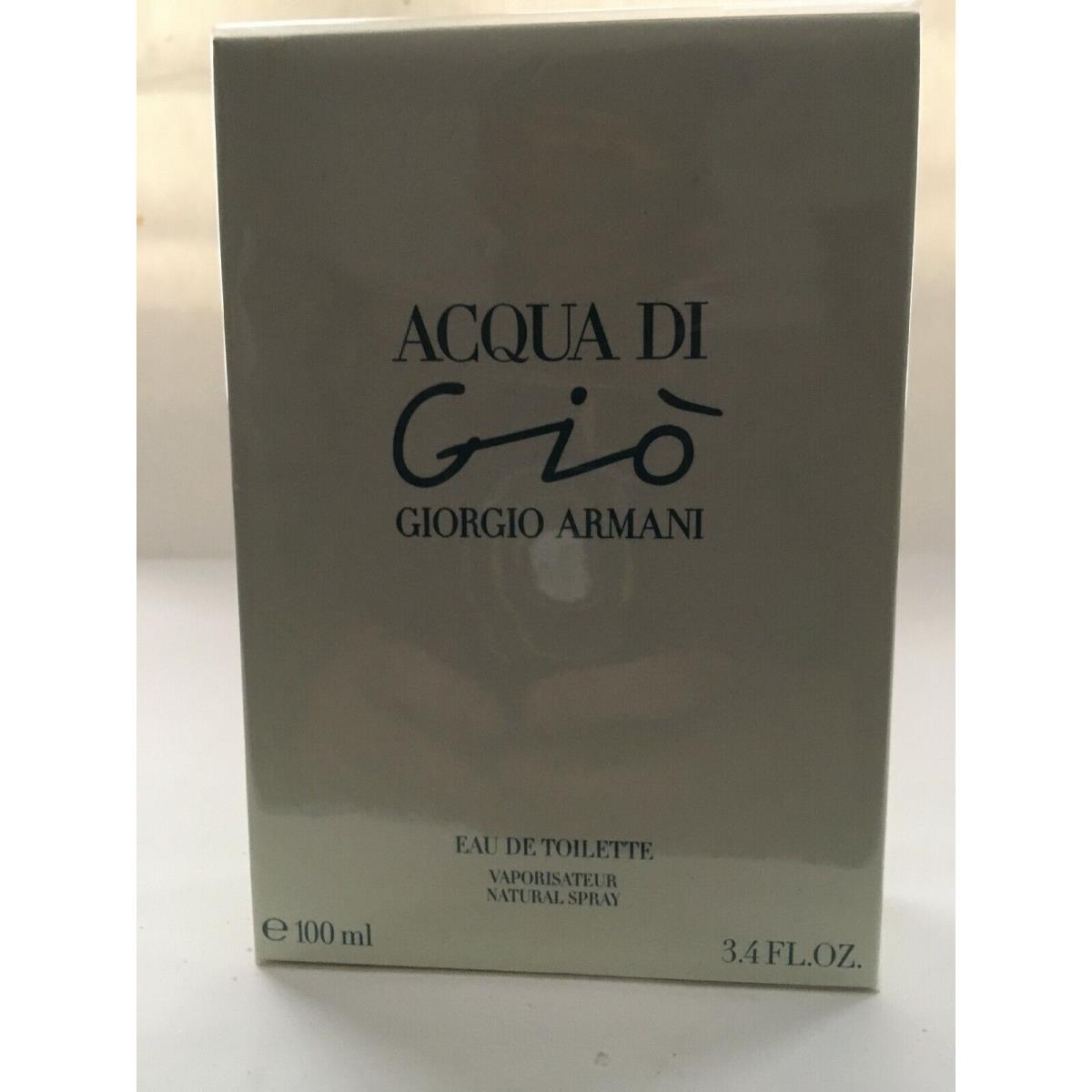 Giorgio Armani Acqua Di Gio 3.4oz Edt Spray Women Vintage Very Rare