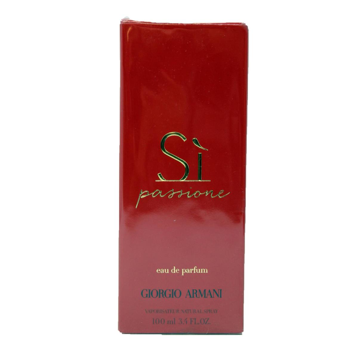 Giorgio Armani Si Passione Eau De Parfum Womens 3.4 Ounces