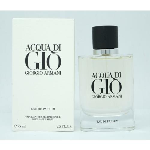 Giorgio Armani Aqua Di Gio For Men Eau de Parfum Refillable Spray 2.5 oz