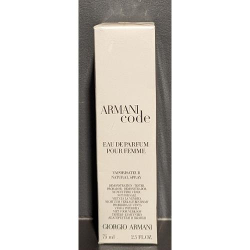 Armani Code By Giorgio Armani 2.5 oz 75 ml Eau de Parfum Women Formula