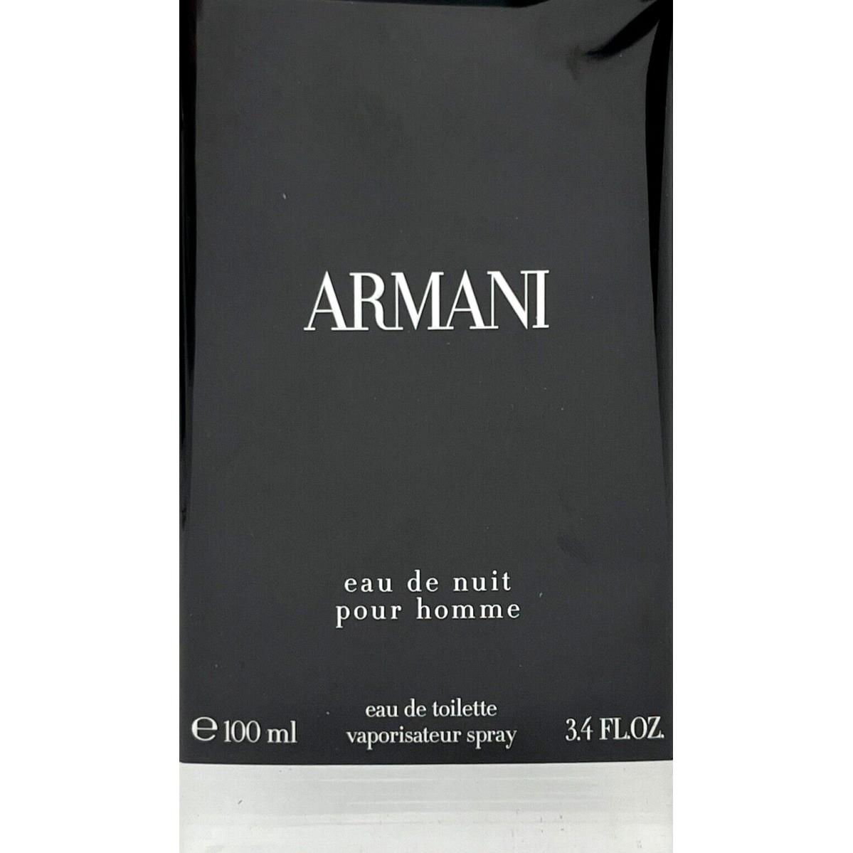 Giorgio Armani Eau DE Nuit Pour Homme Edt Spray For Men 3.4 Oz / 100 ml