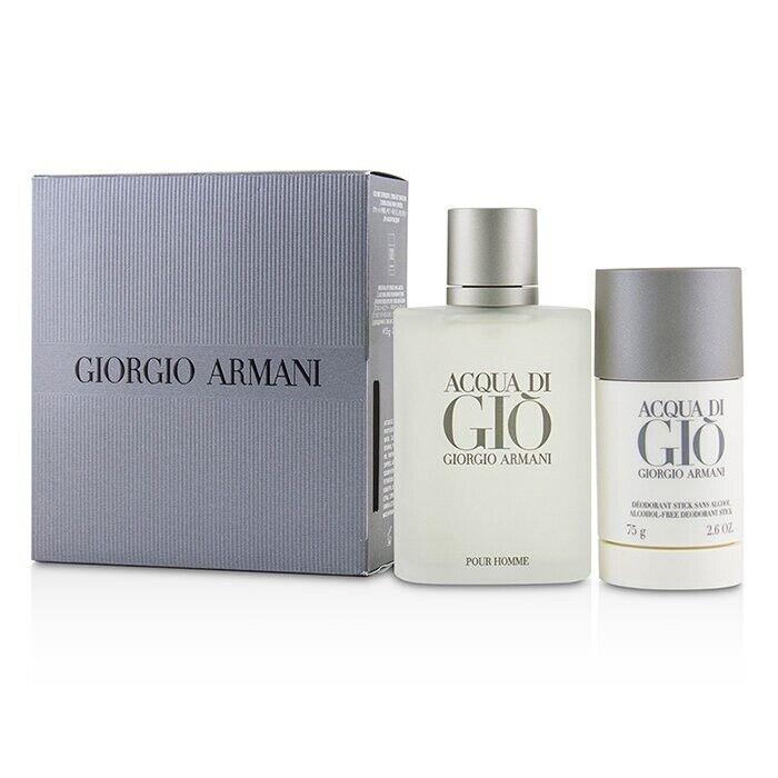 Giorgio Armani Acqua di Gio Set Men Acqua Di Gio Edt 3.4 + Deo Stick 2.6 Oz