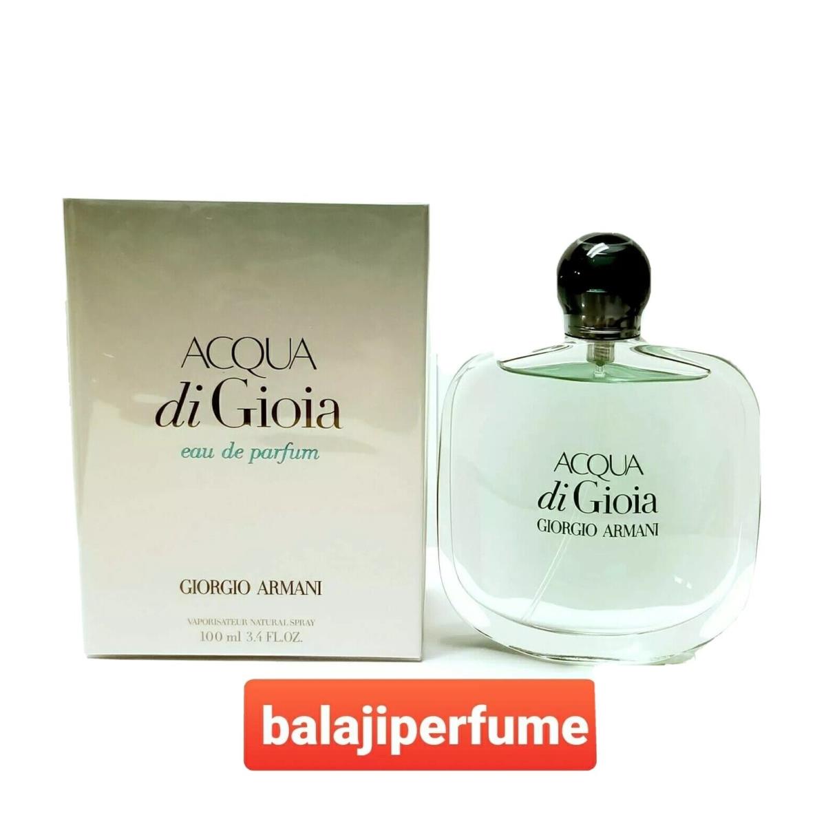 Acqua Di Gioia by Giorgio Armani For Women Eau De Parfum 3.4 oz -100%