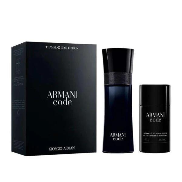 Armani Code 2pc Gift Set 2.5 oz Edt Cologne + Deodorant Stick For Men