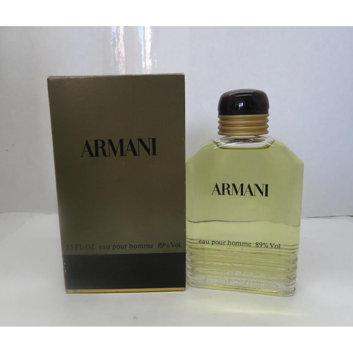 Armani by Giorgio Armani Eau Pour Homme 2.5 oz Splash Vintage Old Formula