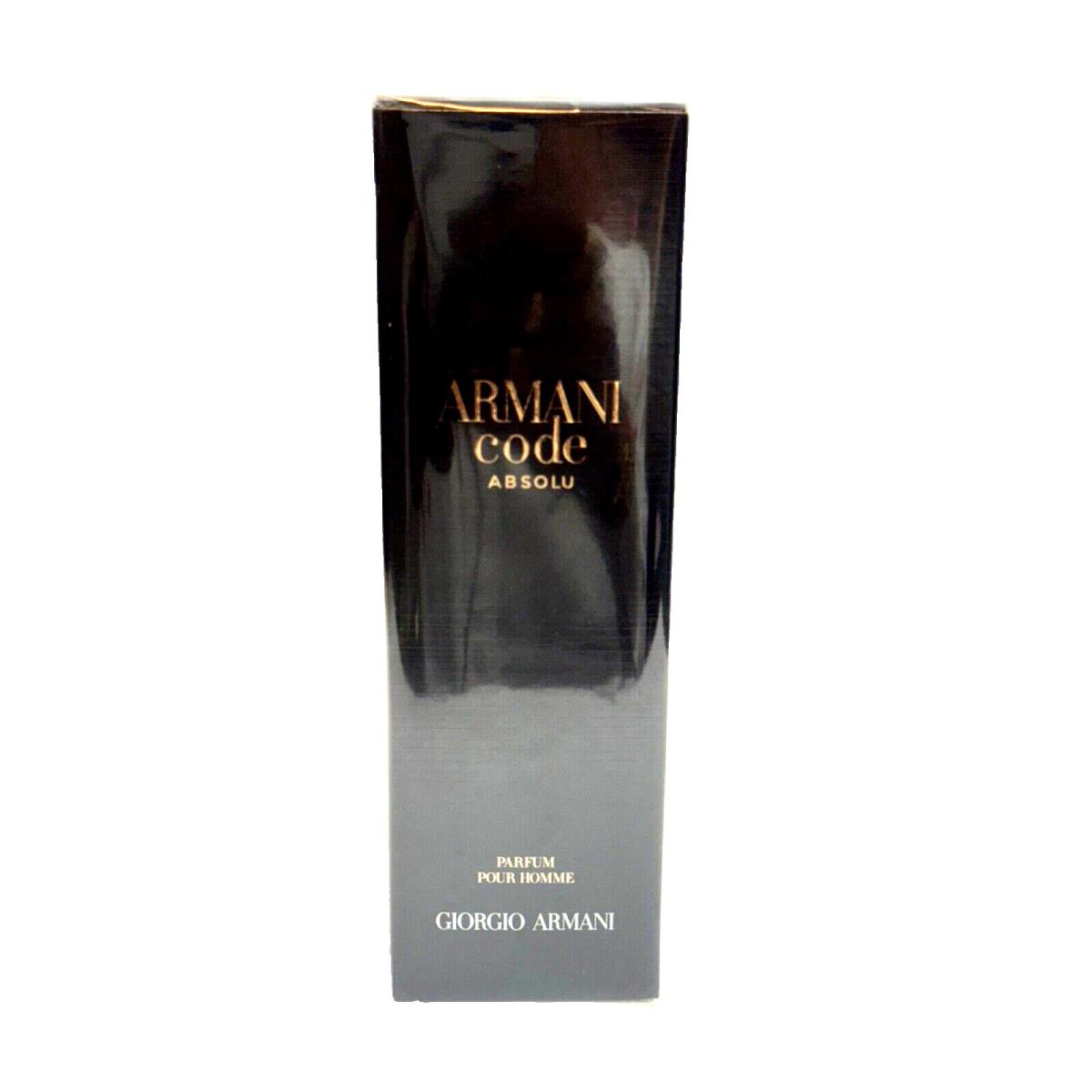 Armani Code Absolu By Giorgio Armani Men Cologne Parfum Spray 3.7oz / 100ml Niob