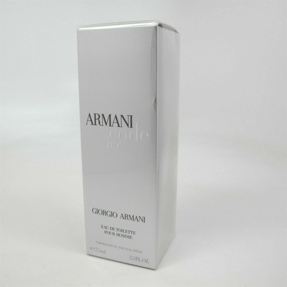 Armani Code Ice Giorgio Armani Pour Homme Edt 2.5 OZ / 75 ML