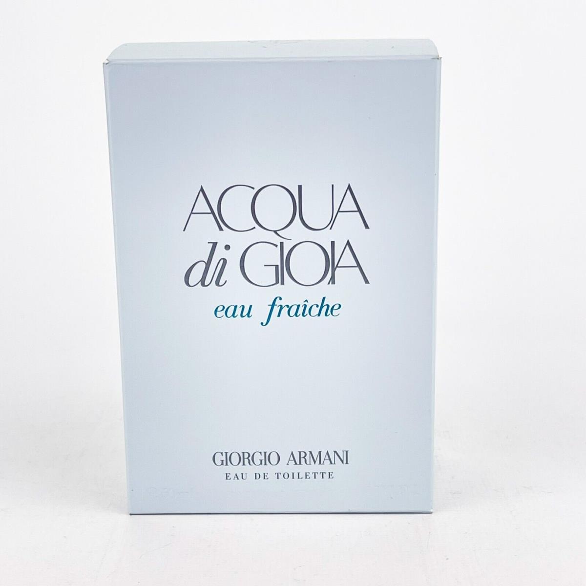 Giorgio Armani Acqua Di Gioia Eau Fraiche For Women Edt 1.7 Fluid Oz 50 ml